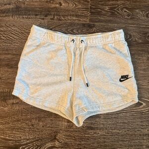 Light grey Nike sweat shorts